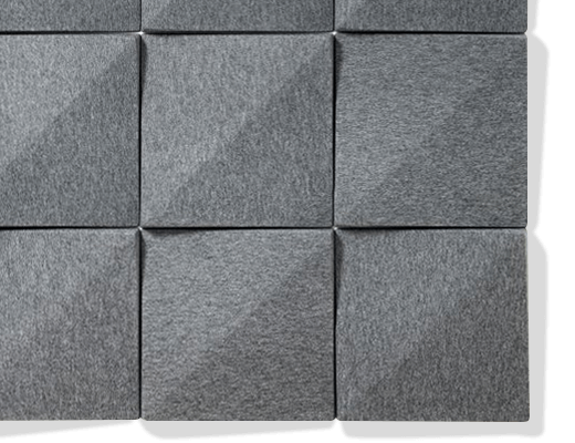 Samples of Genesis Products acoustic tiles