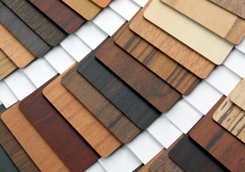 sample of laminated wood-style panels