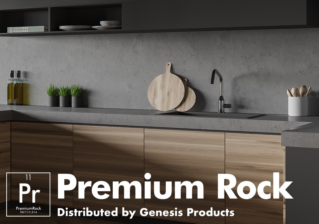 Kitchen with Premium Rock backsplash